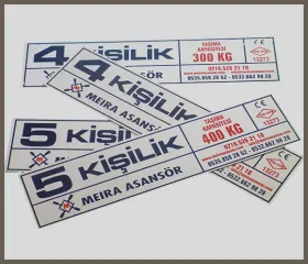 Alüminyum etiket baskı, makine etiketi, uyarı levhası ve endüstriyel numaralandırma etiketi