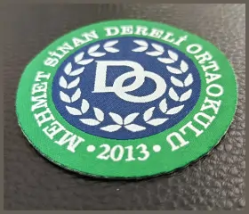 Okul arması, şirket arması ve özel güvenlik arması için dokuma arma modelleri