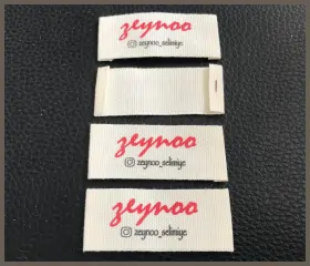 %100 ham pamuk etiket, yumuşak dokulu ve doğal ve organik kumaş etiket